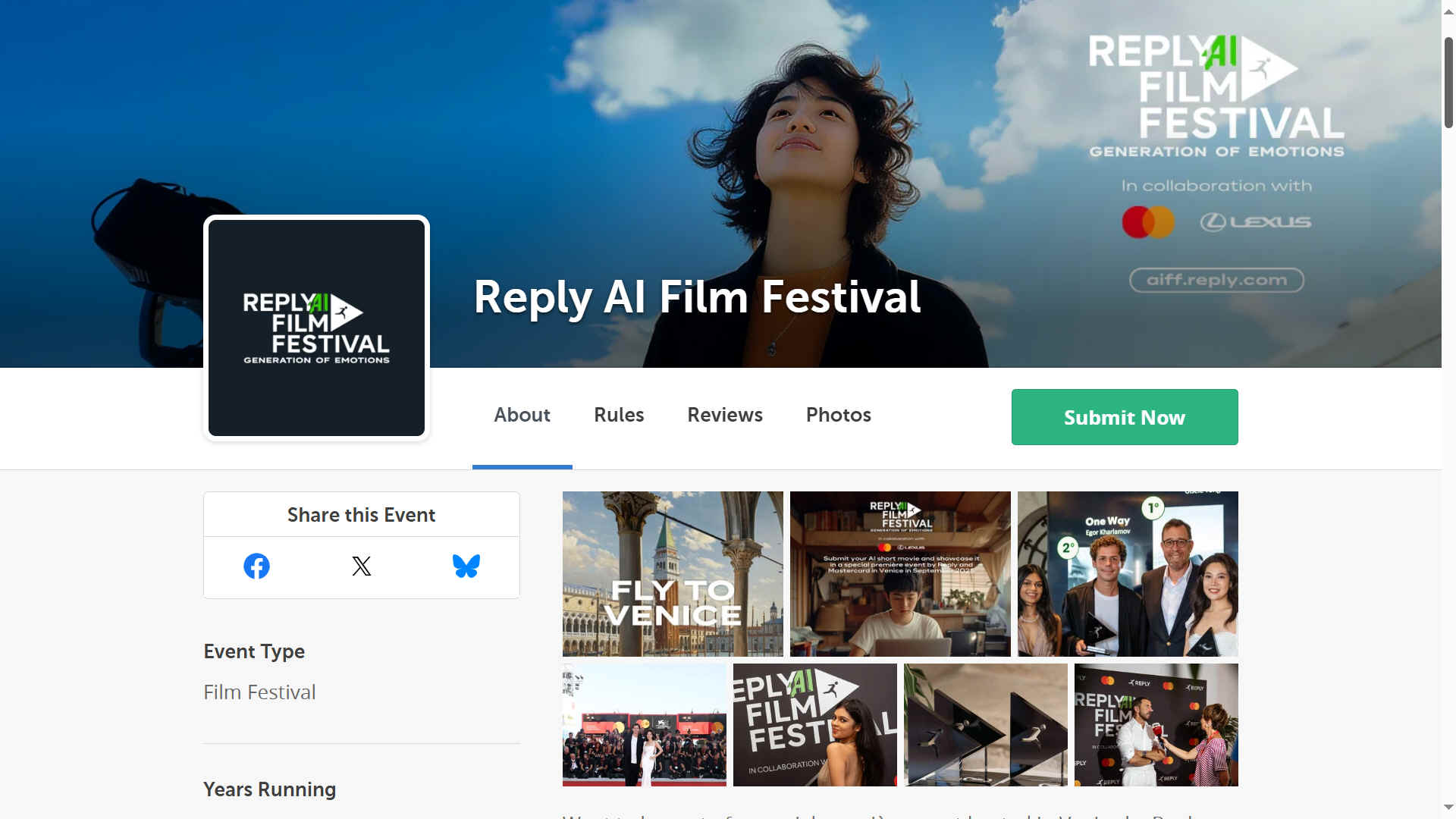 Reply AI Film Festival in collaboration with LEXUS